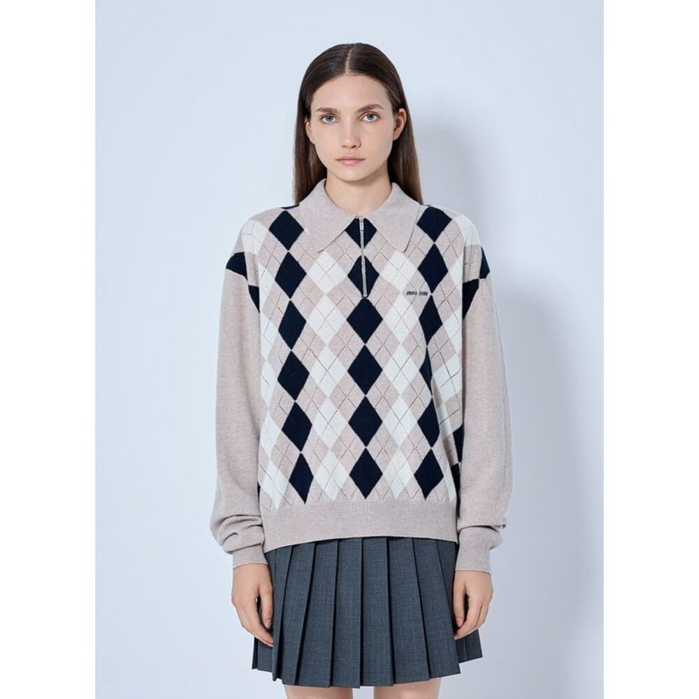 Miu Miu Women Cashmere Polo Sweater